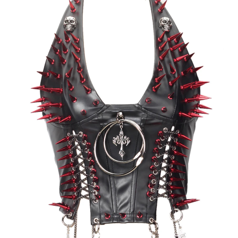 Gothic Punk Rock Spiked Grunge T-shirt
