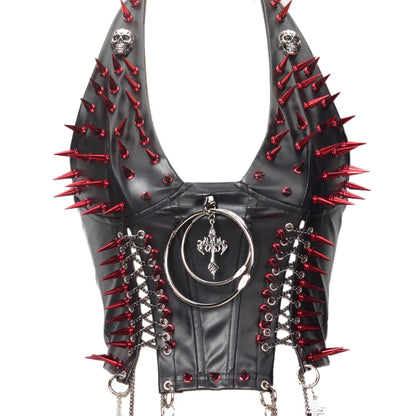 Gothic Punk Rock Spiked Grunge T-shirt