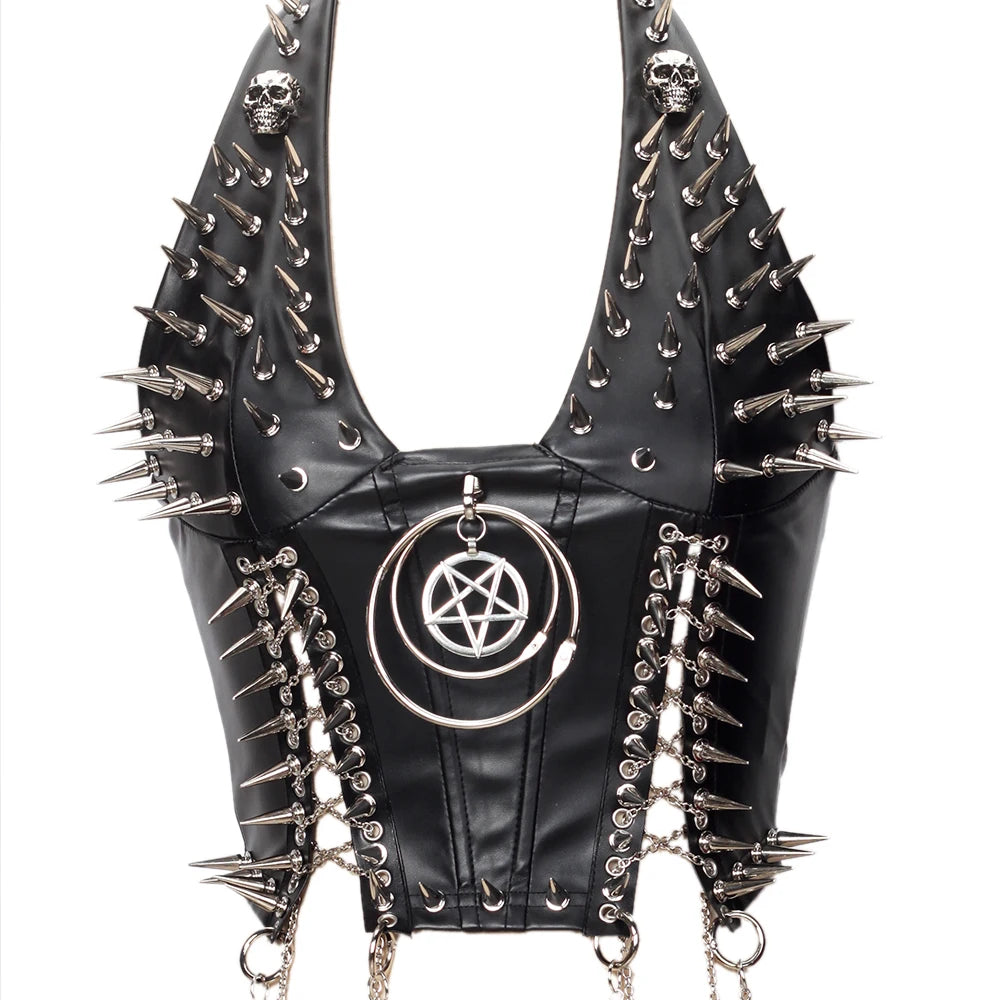 Gothic Punk Rock Spiked Grunge T-shirt
