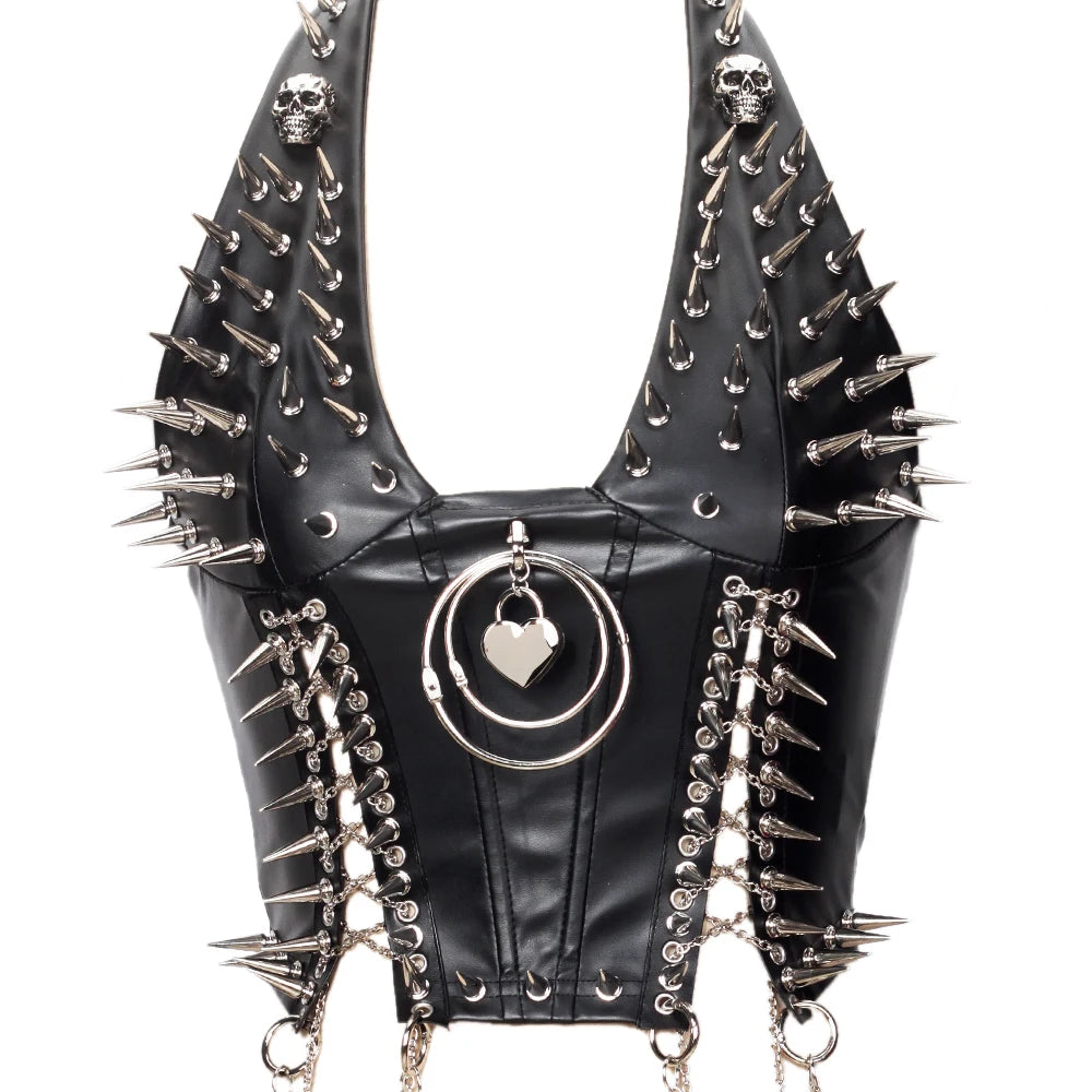 Gothic Punk Rock Spiked Grunge T-shirt