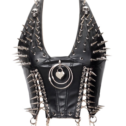 Gothic Punk Rock Spiked Grunge T-shirt
