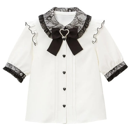 Y2K Japanese Style Blouse Elegant Long Sleeve