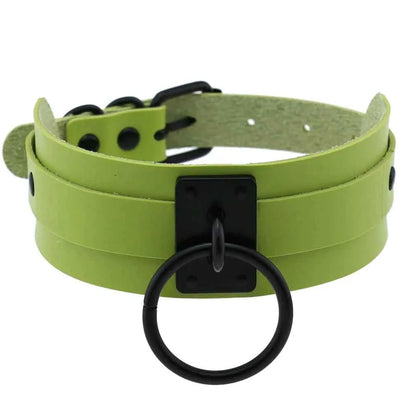 Punk Black O-Round Metal Leather Choker Collar Goth Fashion Necklaces 2025 Women Girls Rock Harajuku Emo Gothic Jewelry