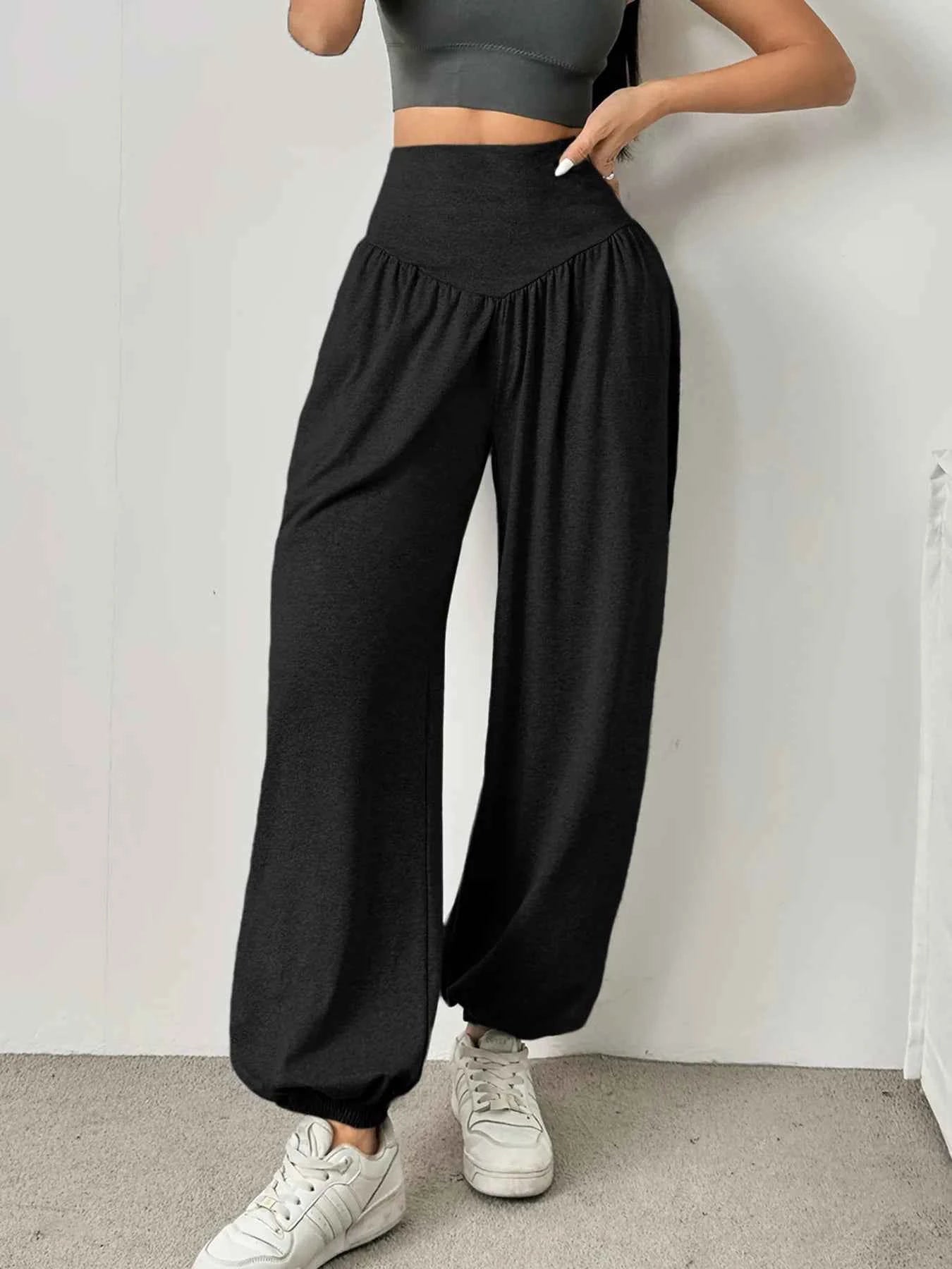 High Waist Women's Leggings Lantern Pants Cuffed Pants Comfortable And Breathable Dance Pant Gym Fitness Jeggings