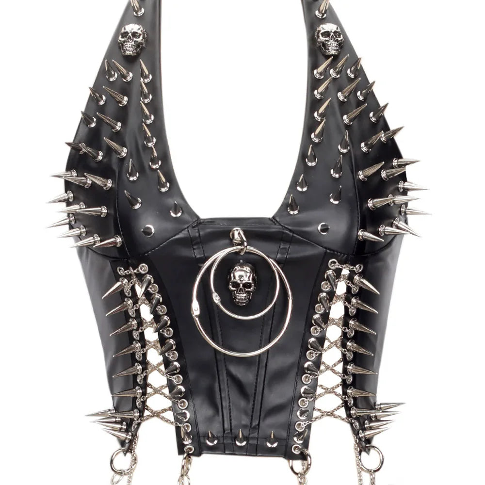 Gothic Punk Rock Spiked Grunge T-shirt