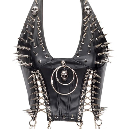 Gothic Punk Rock Spiked Grunge T-shirt