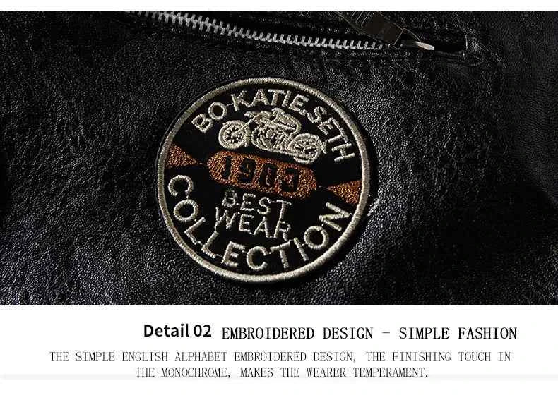 2023 Leather Jacket Men Winter Fleece Motorcycle Faux Leather Jacket Removable Fur Collar Windbreaker Ropa De Hombre Slim Coat
