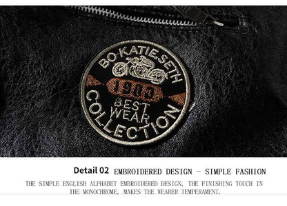 2023 Leather Jacket Men Winter Fleece Motorcycle Faux Leather Jacket Removable Fur Collar Windbreaker Ropa De Hombre Slim Coat
