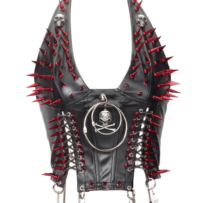 Gothic Punk Rock Spiked Grunge T-shirt