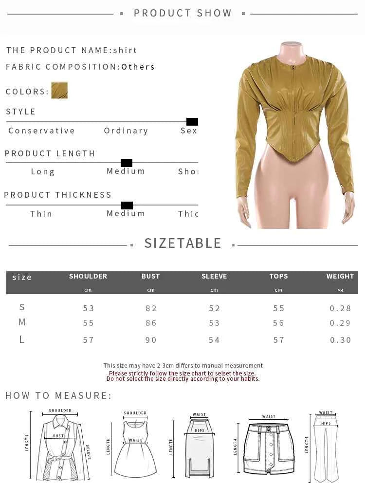 Weird Puss Luxury PU Crop Jacket Women Irregular Waist-Cinch Spring Wild Zip Full Sleeve Streetwear Office Lady Classic Coat