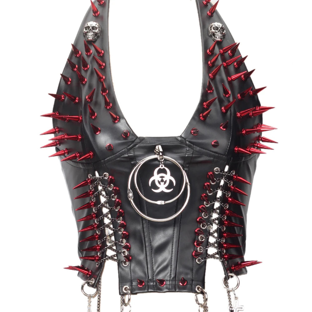 Gothic Punk Rock Spiked Grunge T-shirt