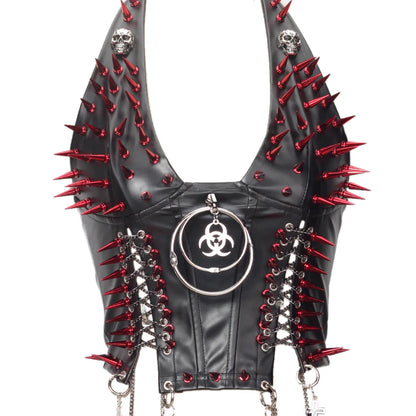 Gothic Punk Rock Spiked Grunge T-shirt