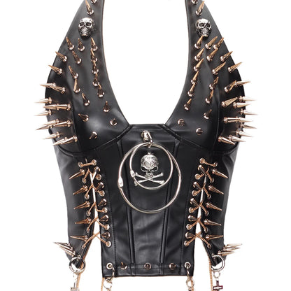 Gothic Punk Rock Spiked Grunge T-shirt