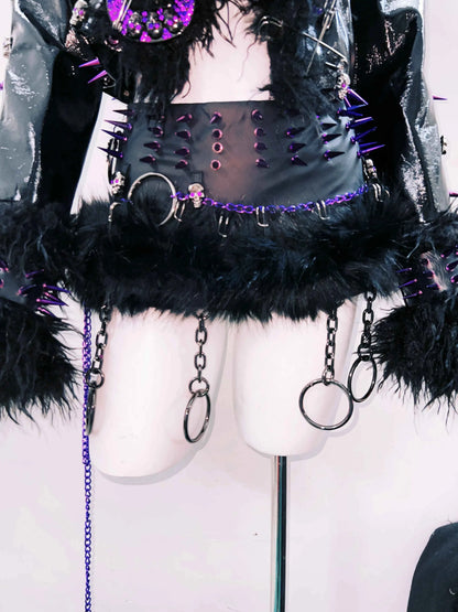 rivet Leather jacket Skull Leather jacket Gothic Leather jacket y2k Leather jacket Harajuku Leather jacket Unique Leather jacket