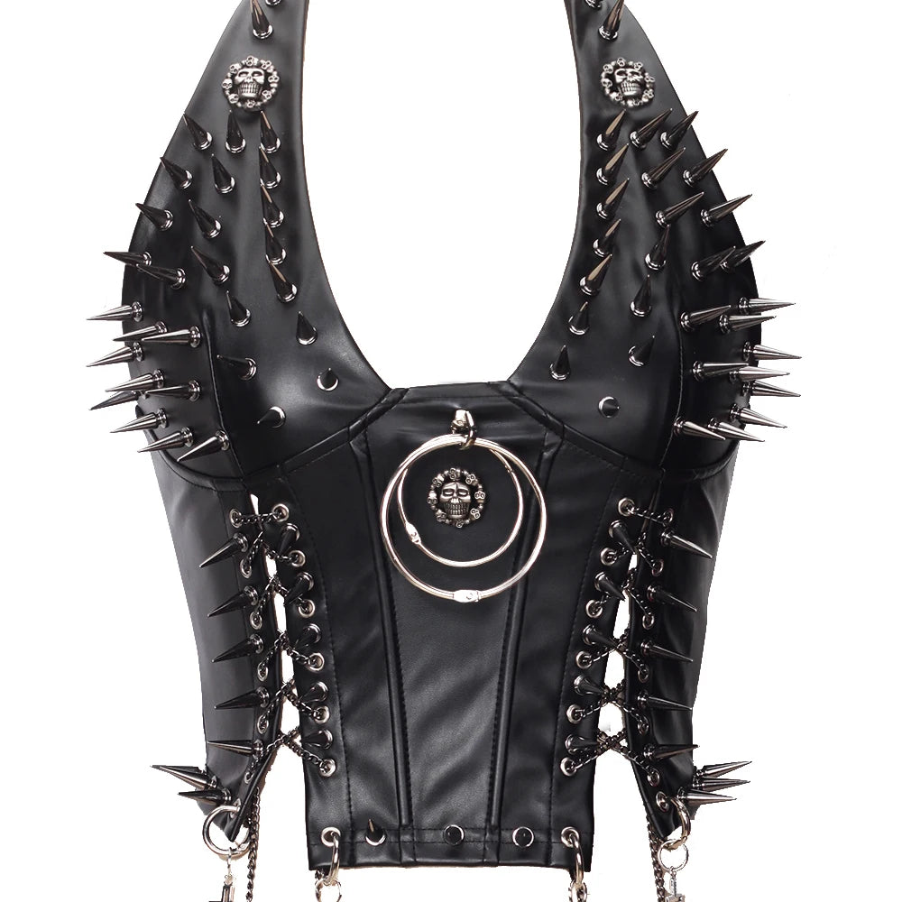 Gothic Punk Rock Spiked Grunge T-shirt