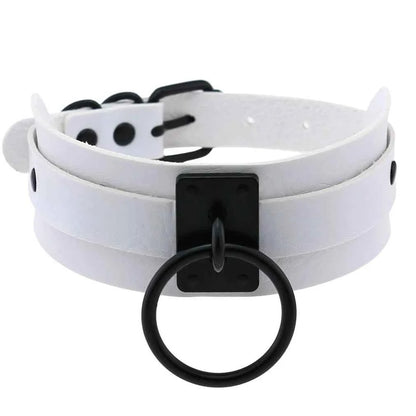 Punk Black O-Round Metal Leather Choker Collar Goth Fashion Necklaces 2025 Women Girls Rock Harajuku Emo Gothic Jewelry
