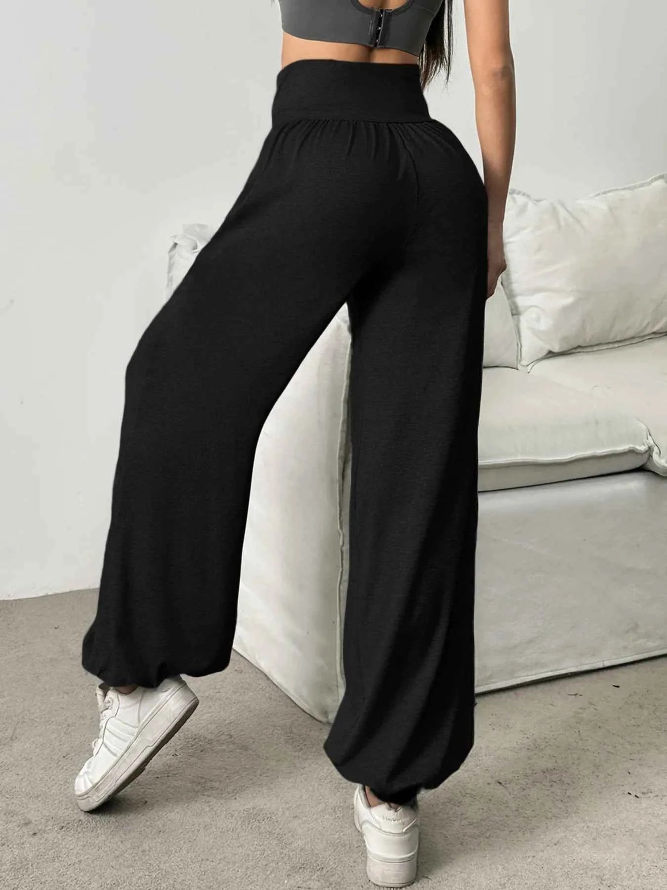 High Waist Women's Leggings Lantern Pants Cuffed Pants Comfortable And Breathable Dance Pant Gym Fitness Jeggings