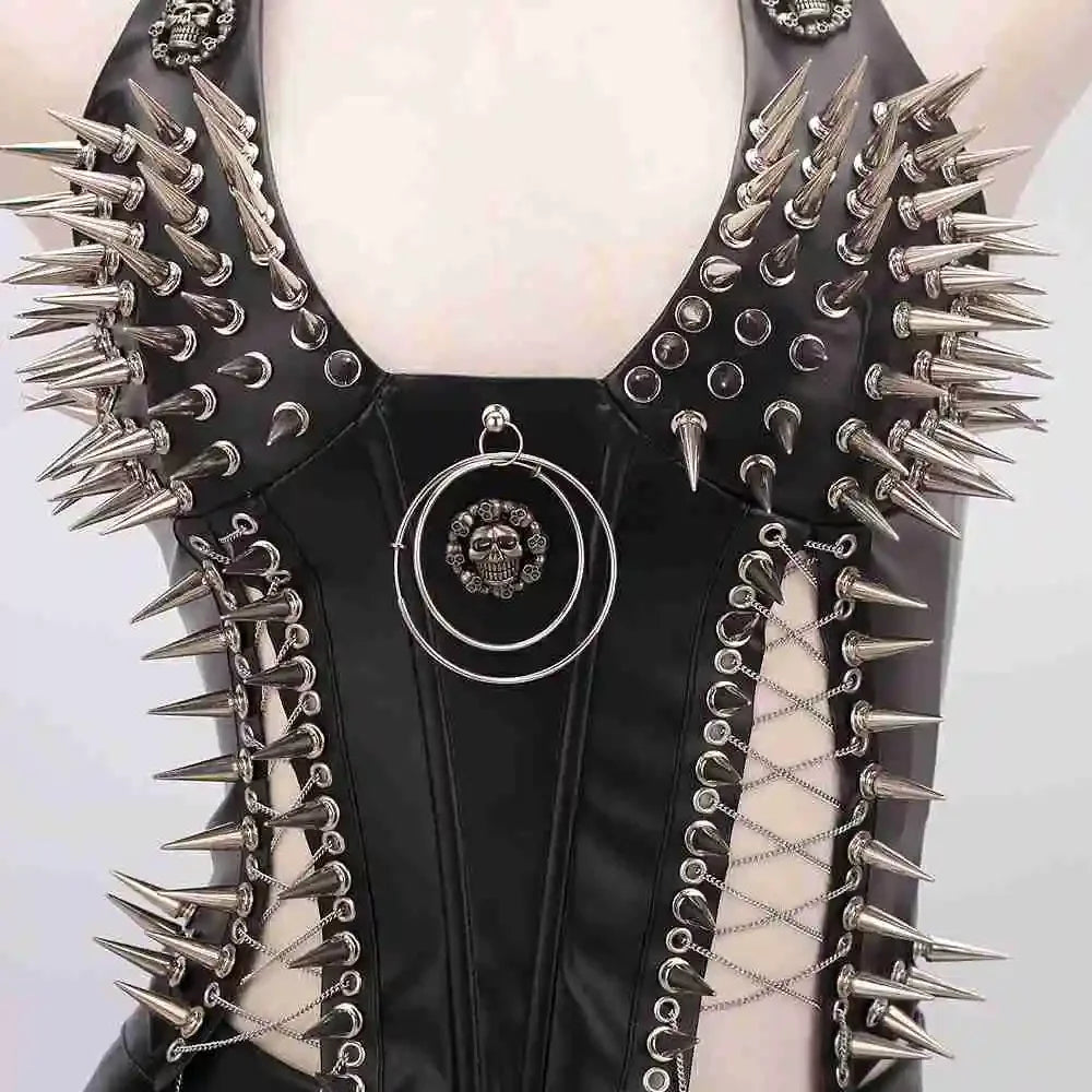Gothic Punk Rock Spiked Grunge T-shirt