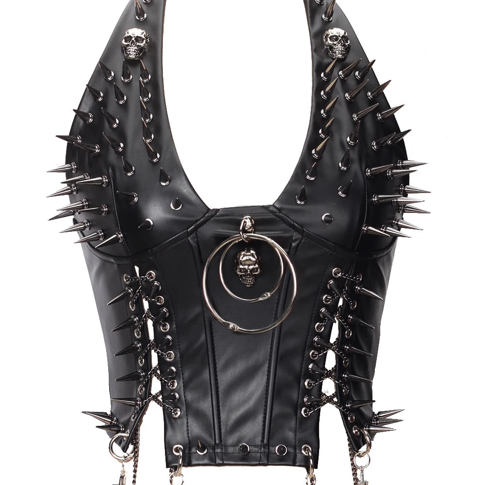 Gothic Punk Rock Spiked Grunge T-shirt