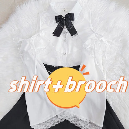 Y2K Japanese Style Blouse Elegant Long Sleeve