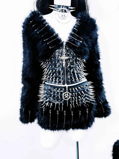 Gothic shirt Punk shirt Hip hop shirt y2k shirt Harajuku shirt vintage shirt Cross shirt rivet shirt gothic clothes y2k clothes