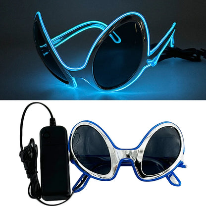 Cyberpunk Futuristic Luminous Rave Goggles LED glowing glasses Accessories