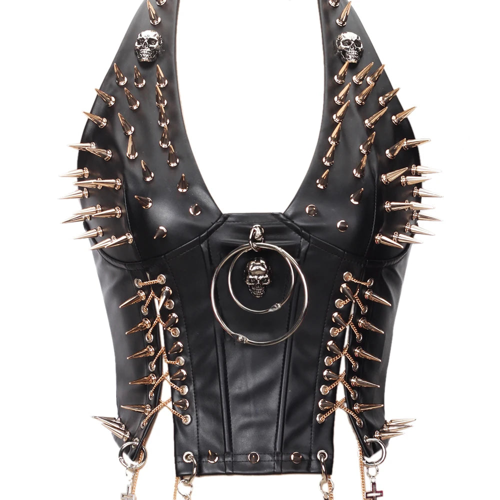 Gothic Punk Rock Spiked Grunge T-shirt