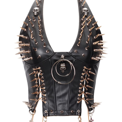 Gothic Punk Rock Spiked Grunge T-shirt