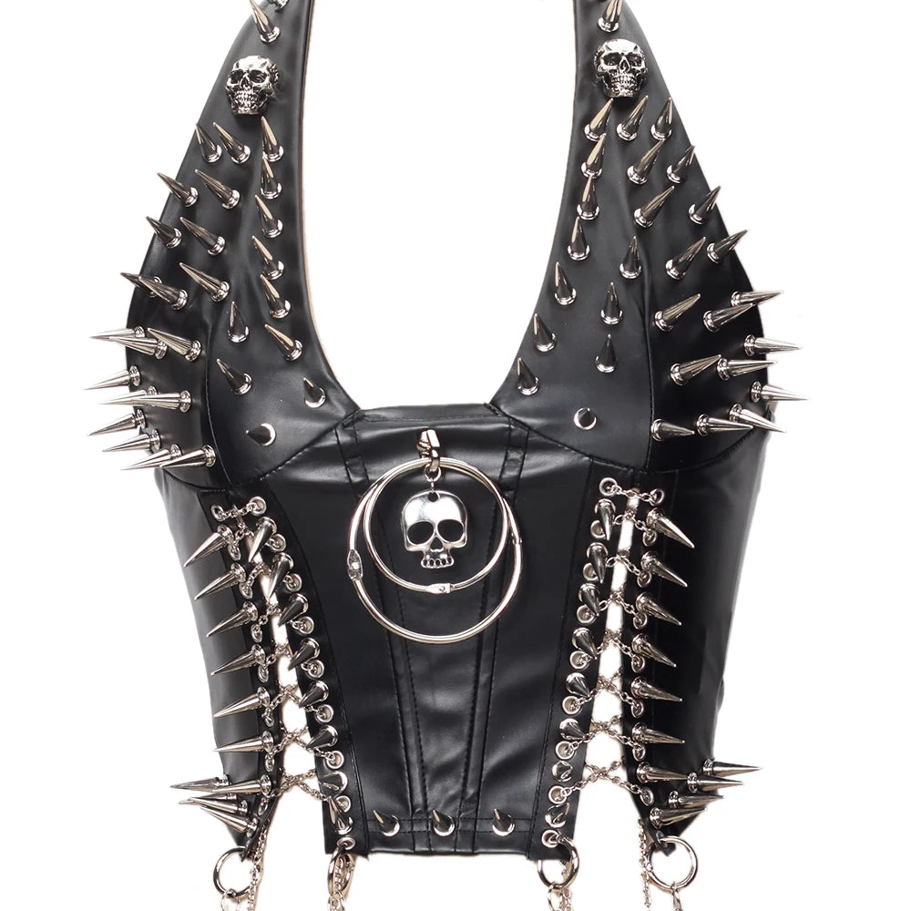 Gothic Punk Rock Spiked Grunge T-shirt