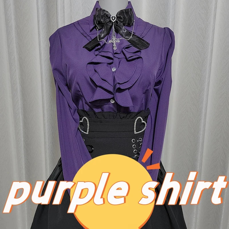 Y2K Japanese Style Blouse Elegant Long Sleeve