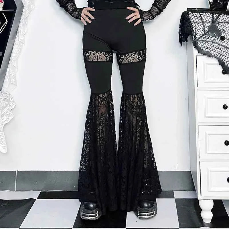 Gothic Crop Tops Punk Tanks Trendy Camisole T-Shirt Women Sexy Fishnet Backless Steampunk Vest Clubwear for Rave Party