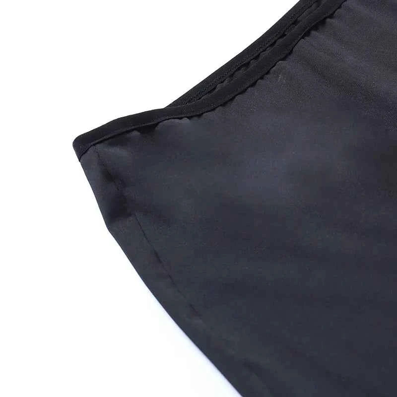 Goth Mall Flare Pants Sexy Black Lace Patchwork High Waist Vintage Harajuku Hippie Punk Grunge Streetwear  Y2k Pants
