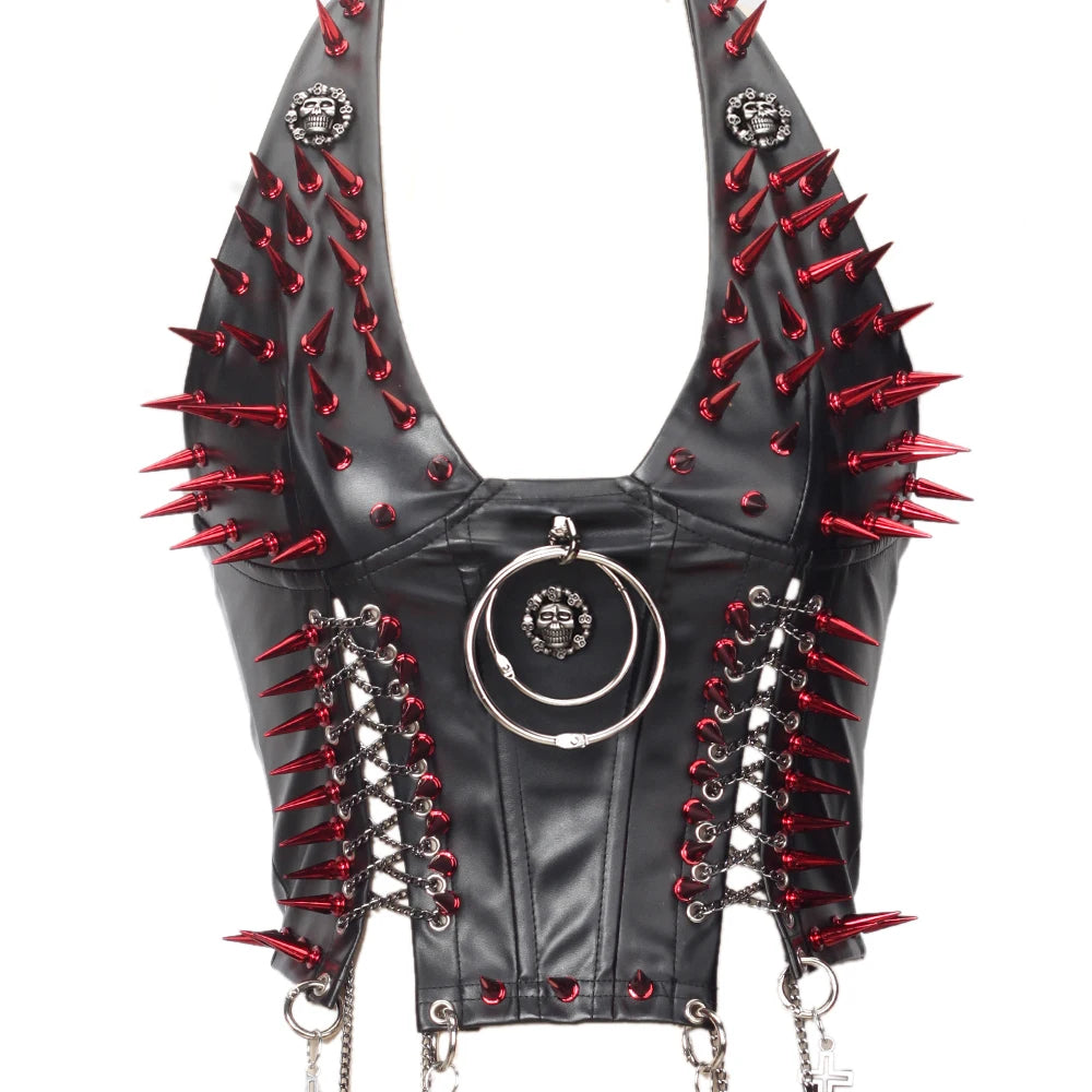 Gothic Punk Rock Spiked Grunge T-shirt