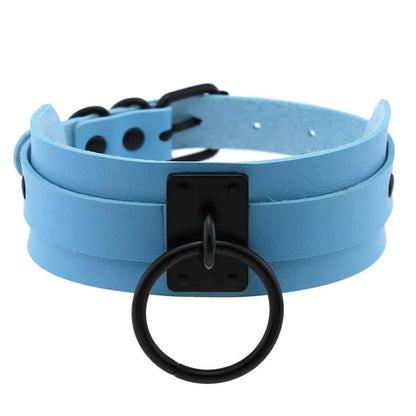 Punk Black O-Round Metal Leather Choker Collar Goth Fashion Necklaces 2025 Women Girls Rock Harajuku Emo Gothic Jewelry