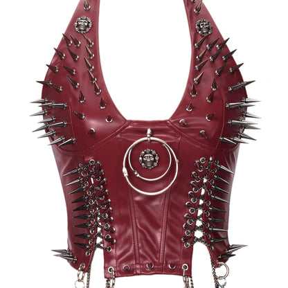Gothic Punk Rock Spiked Grunge T-shirt