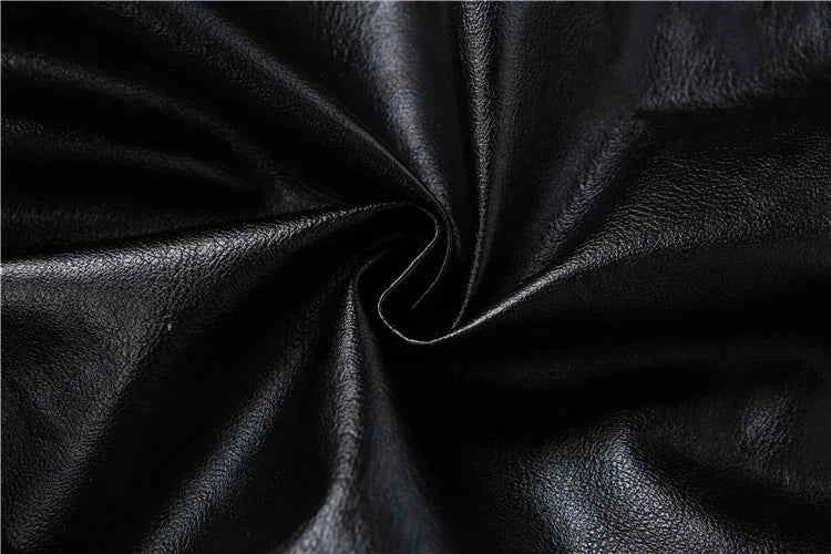 Weird Puss Luxury Crop Jacket Women PU Fall Wild Deep V-Neck Elegant Belt Buckle Zip Full Sleeve Streetwear Office Classic Coat