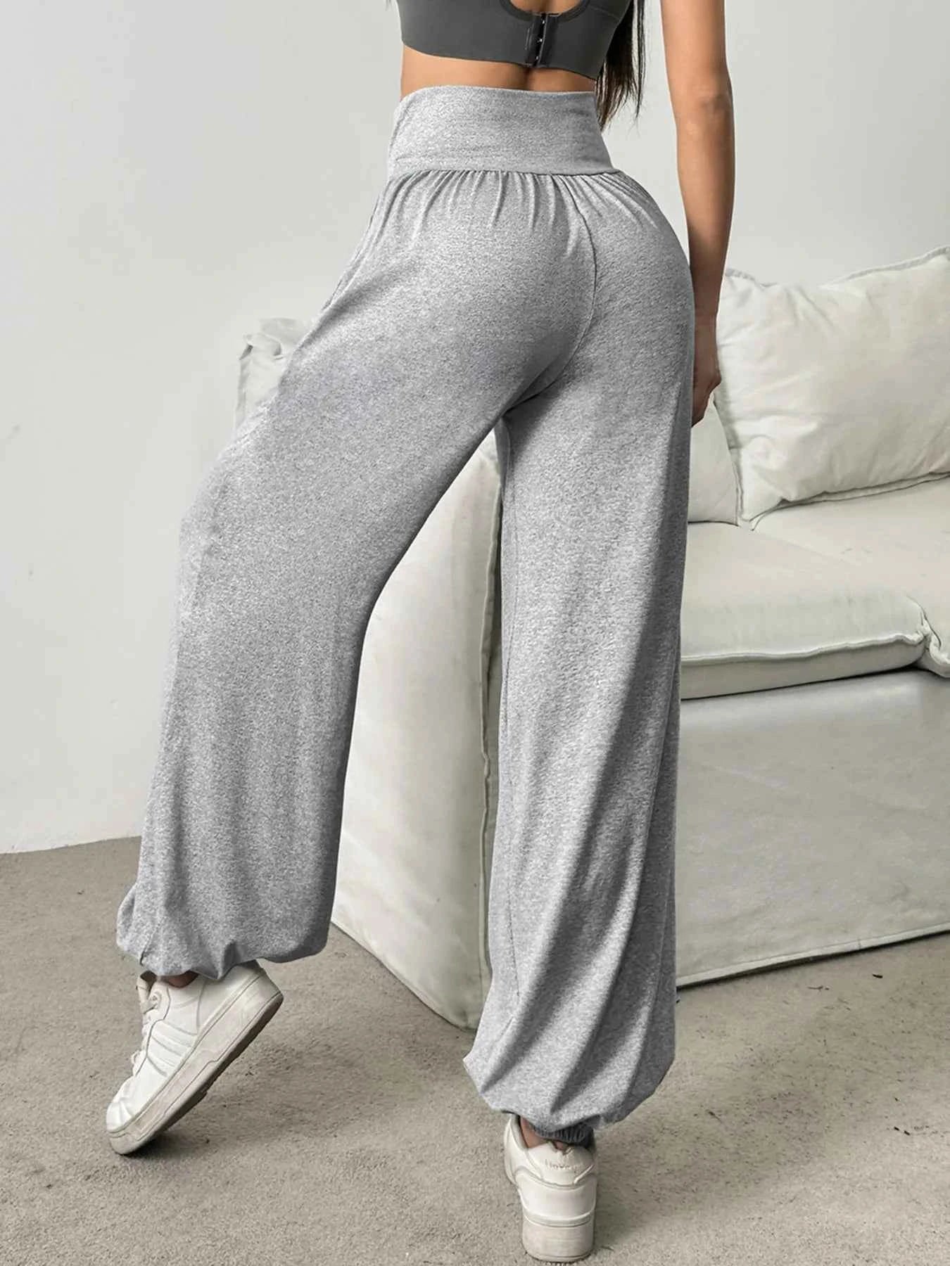 High Waist Women's Leggings Lantern Pants Cuffed Pants Comfortable And Breathable Dance Pant Gym Fitness Jeggings