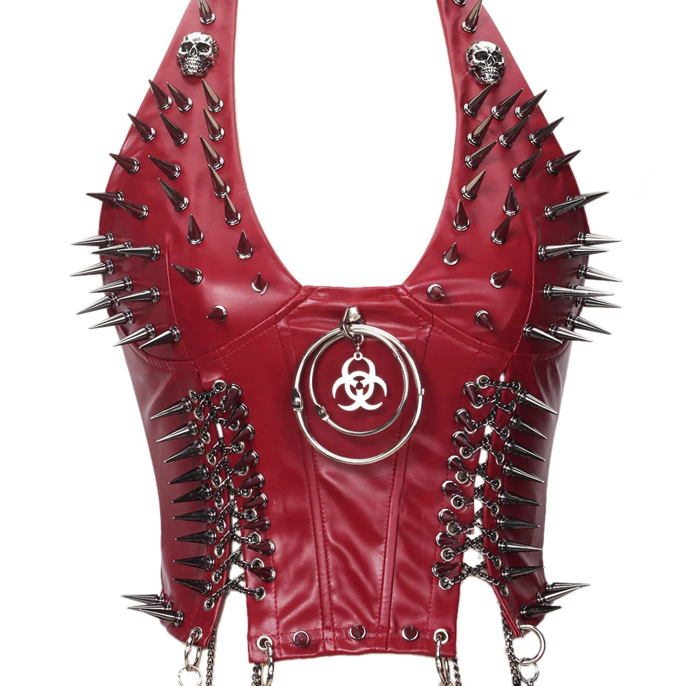 Gothic Punk Rock Spiked Grunge T-shirt