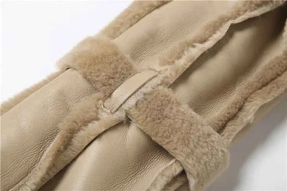 Weird Puss Furry Patchwork Women Crop Jacket Hipster Full Sleeve Open Stitch Hipster Streetwear Warm Outwear Basic Wild Coat