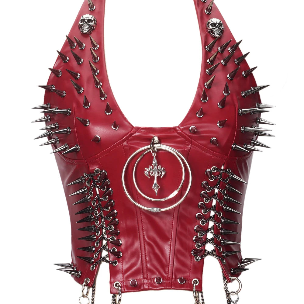 Gothic Punk Rock Spiked Grunge T-shirt