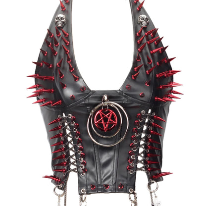 Gothic Punk Rock Spiked Grunge T-shirt