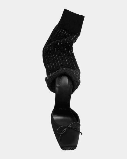 European AndAmerican Sexyrhinestone Elasticsocks Withsleeves Andknee Lengthcool Boots Forwomen's Fashion Shows and Banquet Shoes