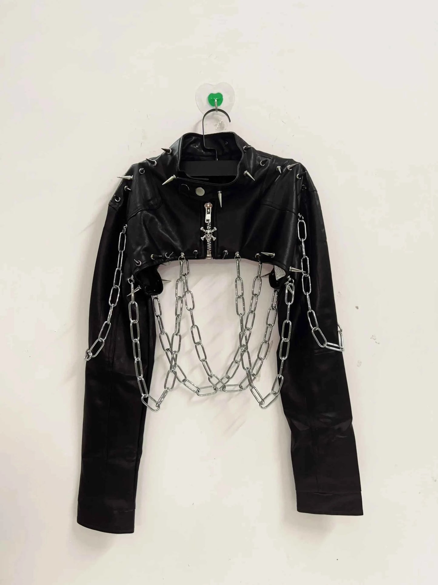 Rivets Jacket  vintage Jacket Punk Jacket y2k   Jacket y2k fashion Gothic Jacket harajuku fashion Cross Jacket Skull  Jacket