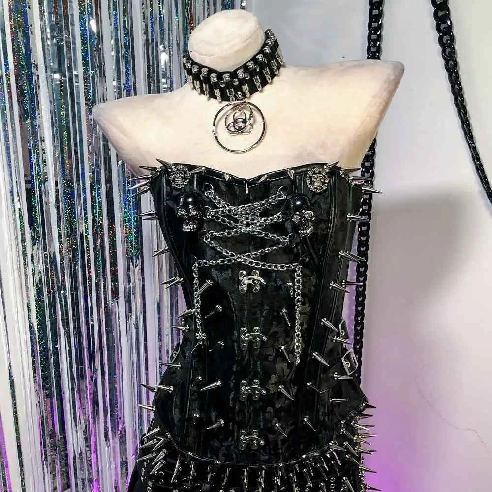 Gothic Emo Punk Spiked T-shirt Tank Top Alternative Grunge | MUNSIEUR