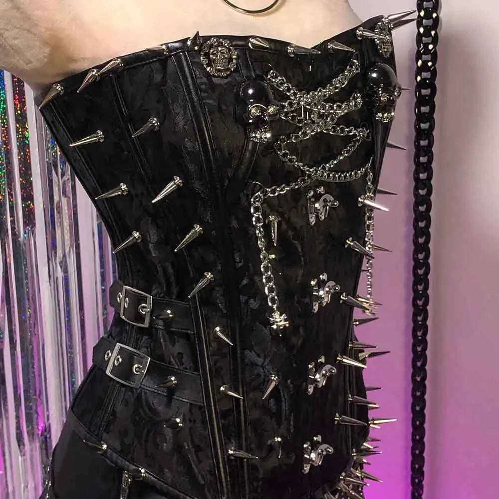 Gothic Emo Punk Spiked T-shirt Tank Top Alternative Grunge | MUNSIEUR