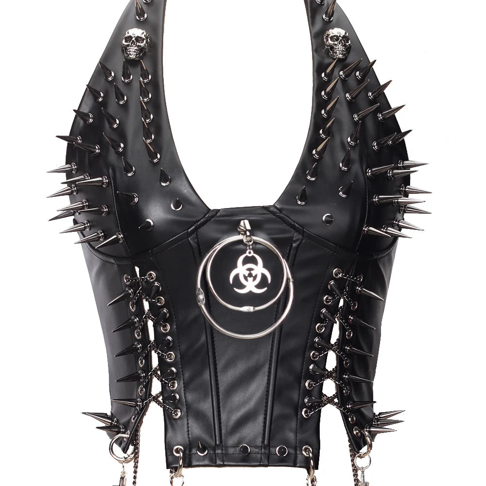 Gothic Punk Rock Spiked Grunge T-shirt