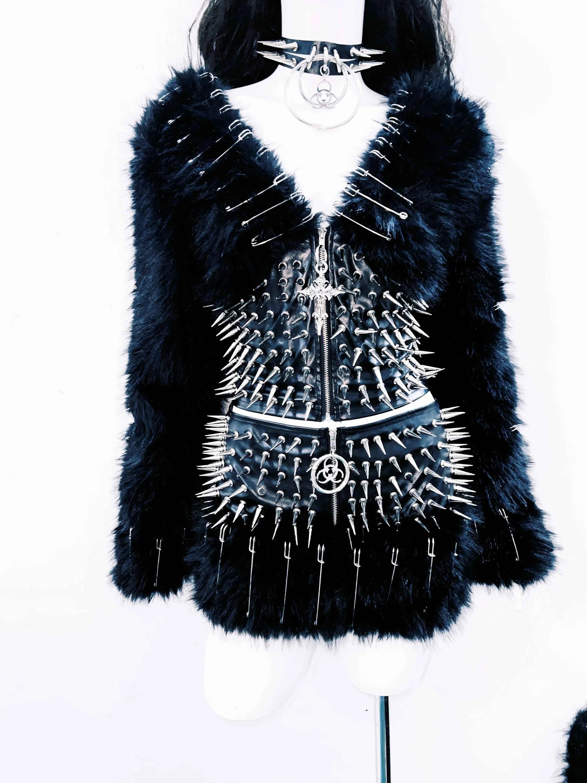 Gothic shirt Punk shirt Hip hop shirt y2k shirt Harajuku shirt vintage shirt Cross shirt rivet shirt gothic clothes y2k clothes
