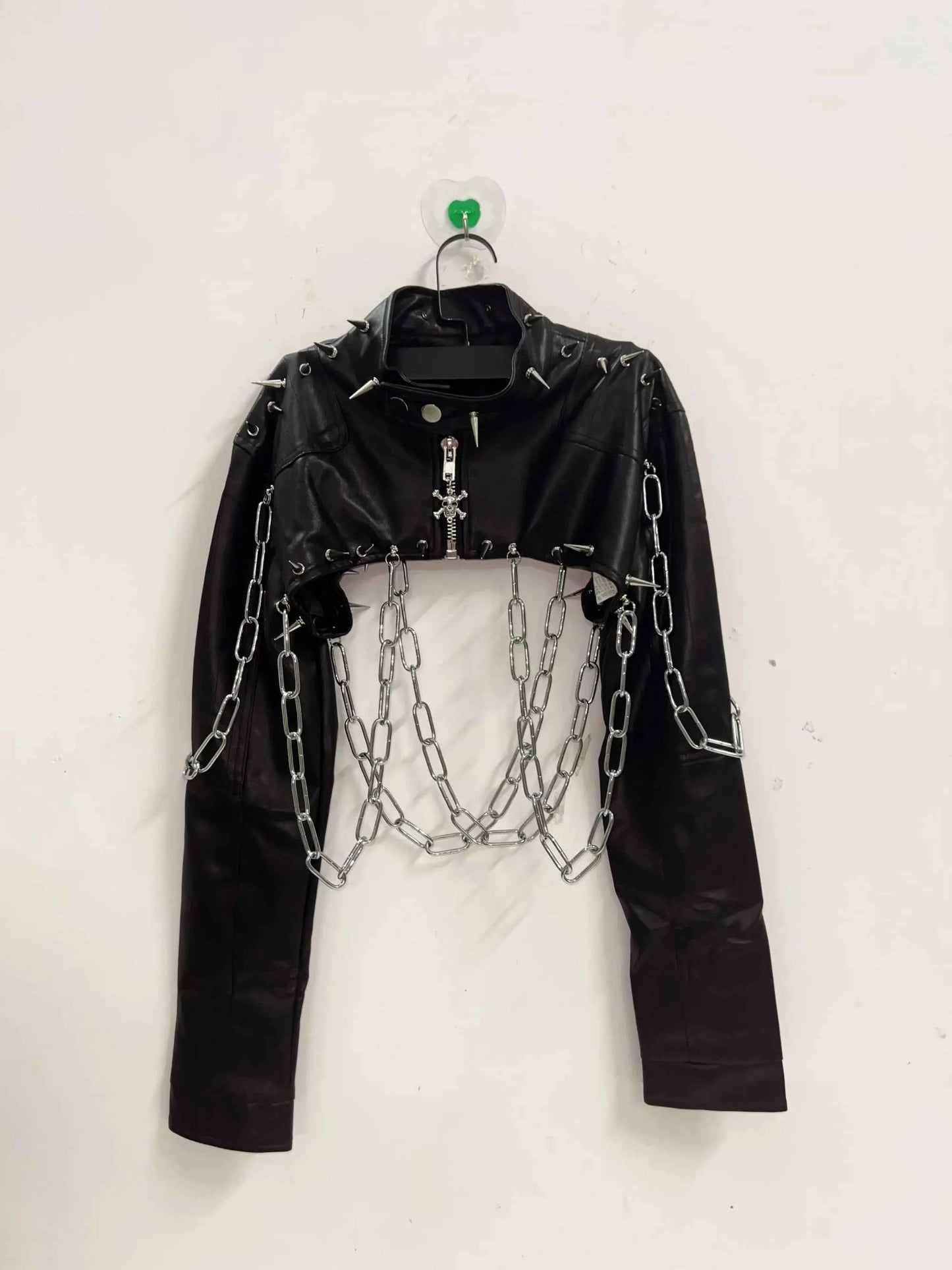 Rivets Jacket  vintage Jacket Punk Jacket y2k   Jacket y2k fashion Gothic Jacket harajuku fashion Cross Jacket Skull  Jacket