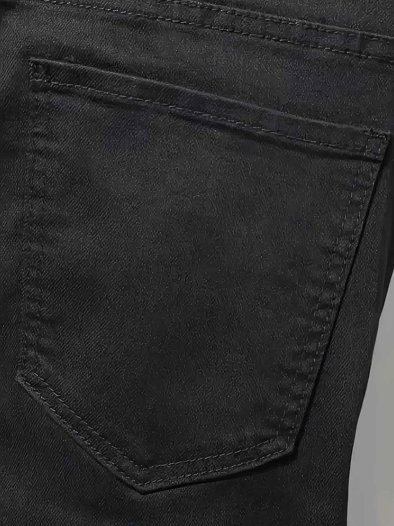 Men's Splash-Ink Patchwork Jeans