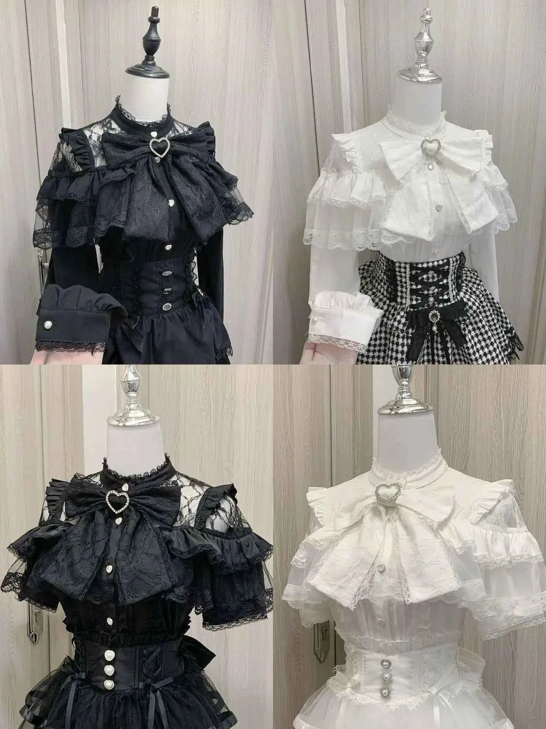 Japanese Kawaii Lolita Lace Patchwork Blouses Summer Women Harajuku Single Breasted Sweet Shirts Summer Girly JK Bow Tops Blusas